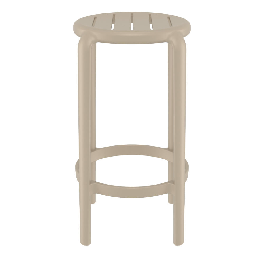 Compamia Tom Resin Counter Stool in Black/Dark Gray/Taupe/Marsala/Olive Green/White - Set of 2