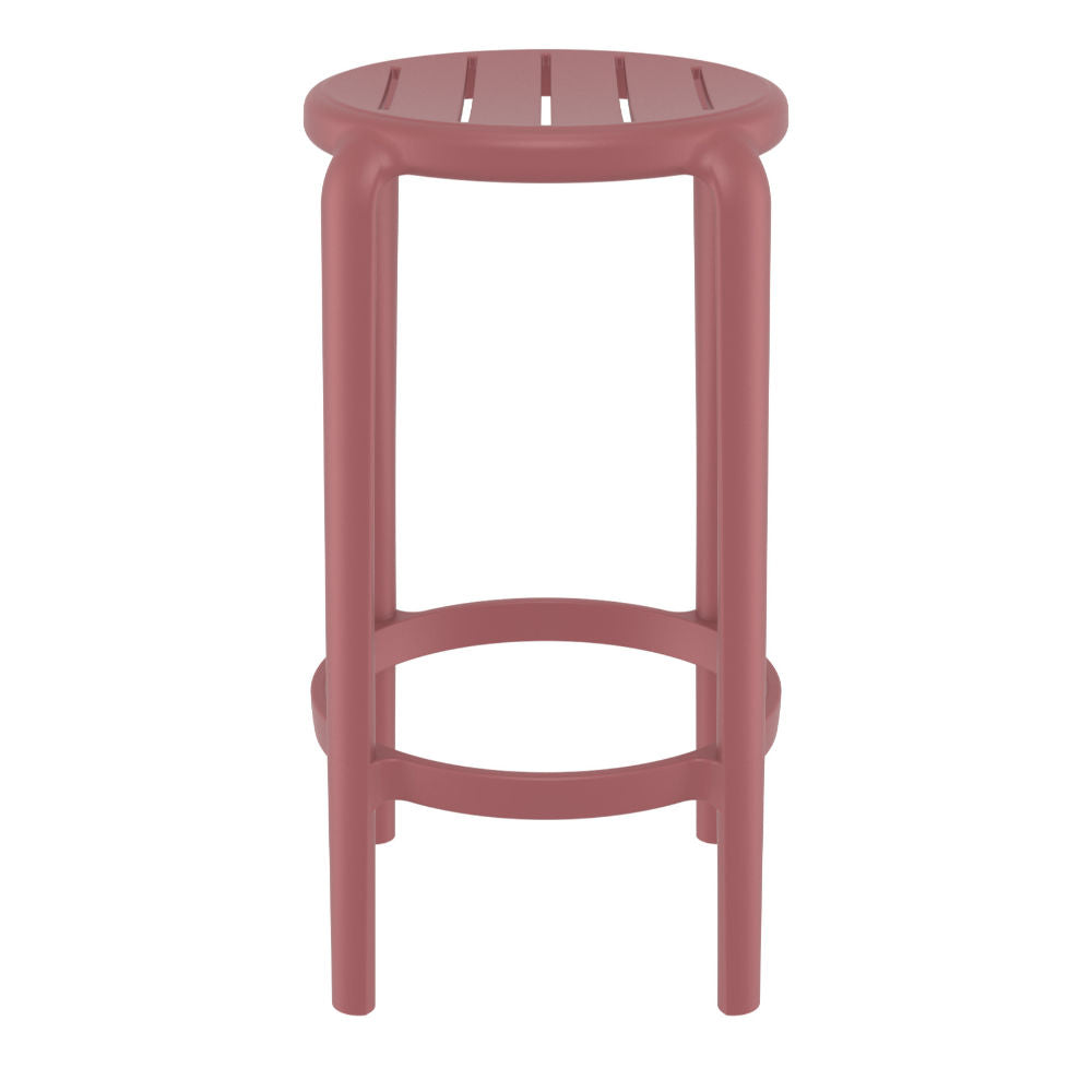 Compamia Tom Resin Counter Stool in Black/Dark Gray/Taupe/Marsala/Olive Green/White - Set of 2