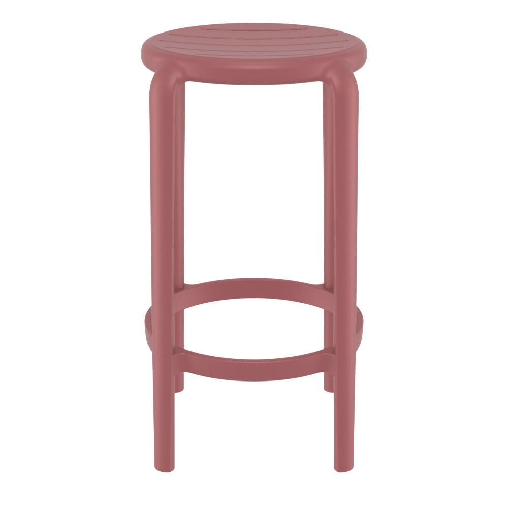 Compamia Tom Resin Counter Stool in Black/Dark Gray/Taupe/Marsala/Olive Green/White - Set of 2