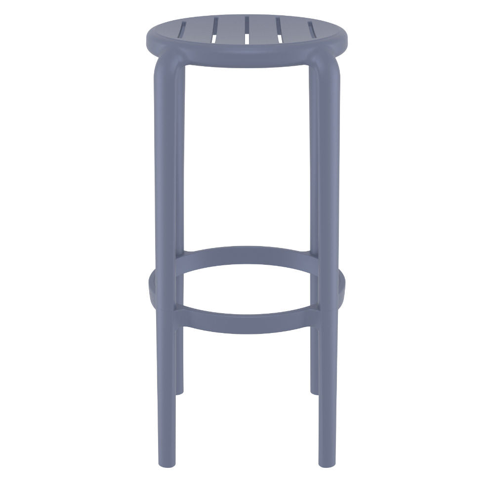 Compamia Tom Resin Bar Stool in Black/Dark Gray/Taupe/Marsala/Olive Green/White - Set of 2