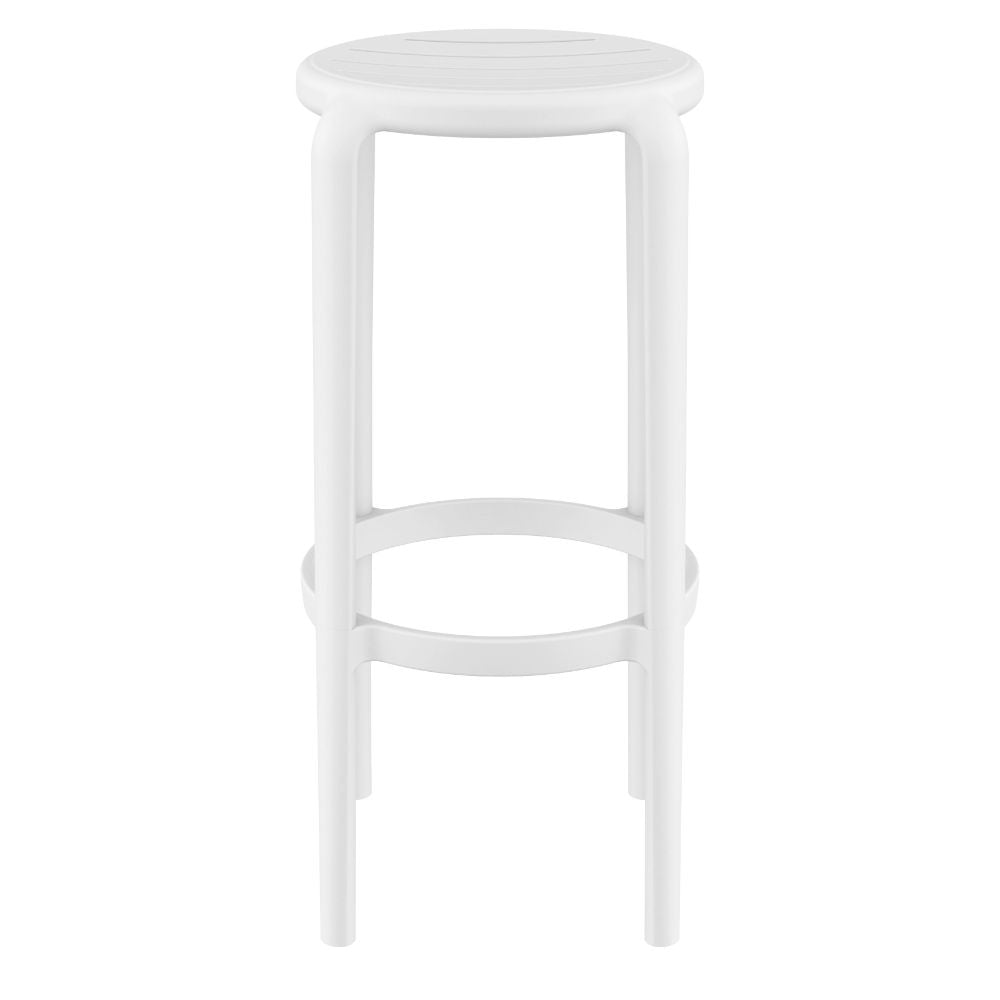Compamia Tom Resin Bar Stool in Black/Dark Gray/Taupe/Marsala/Olive Green/White - Set of 2