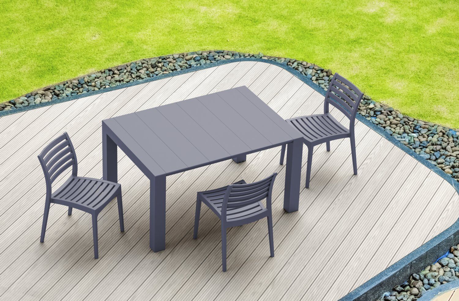 Compamia Vegas 39-55 Inch Extendable Dining Table
