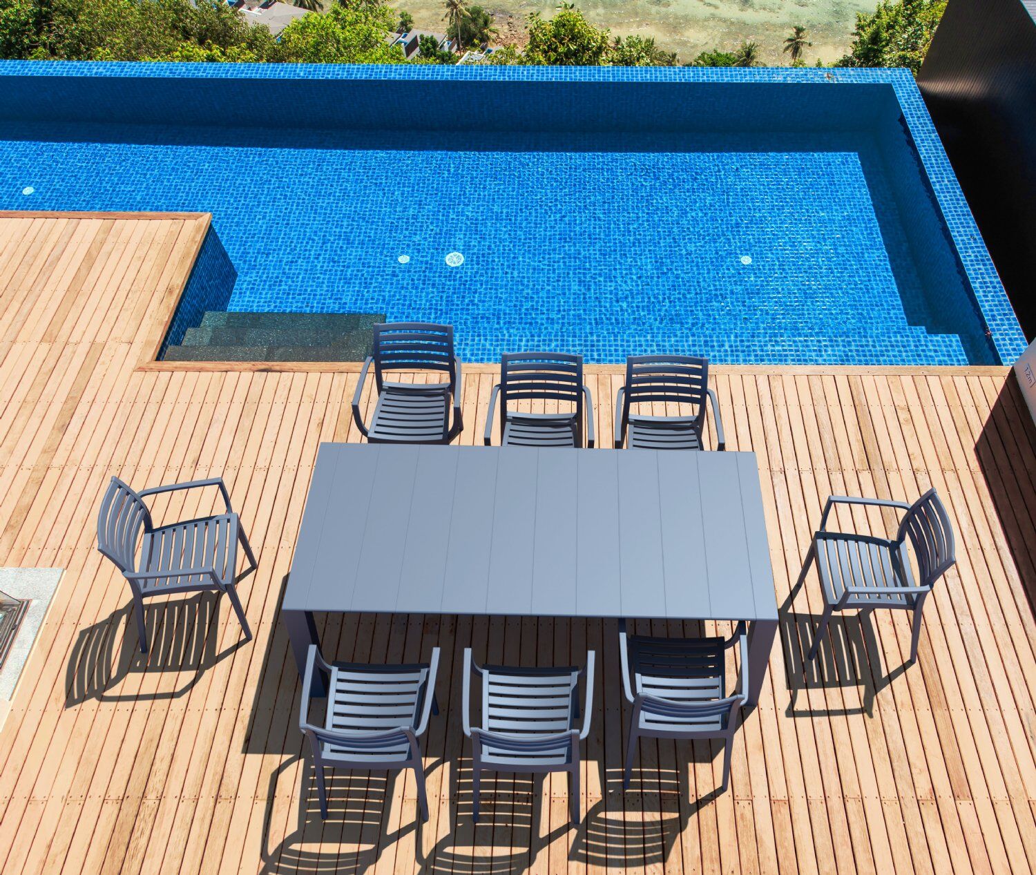 Compamia Vegas 70-86 Inch Extendable Dining Table
