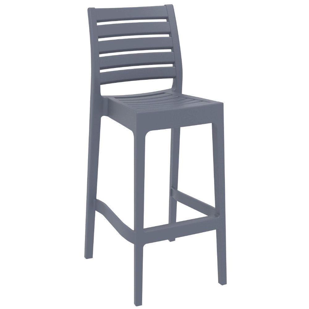 Compamia Vegas Ares 5 pc Bar Set with 39 inch to 55 inch Extendable in Black/Dark Gray/Taupe/White