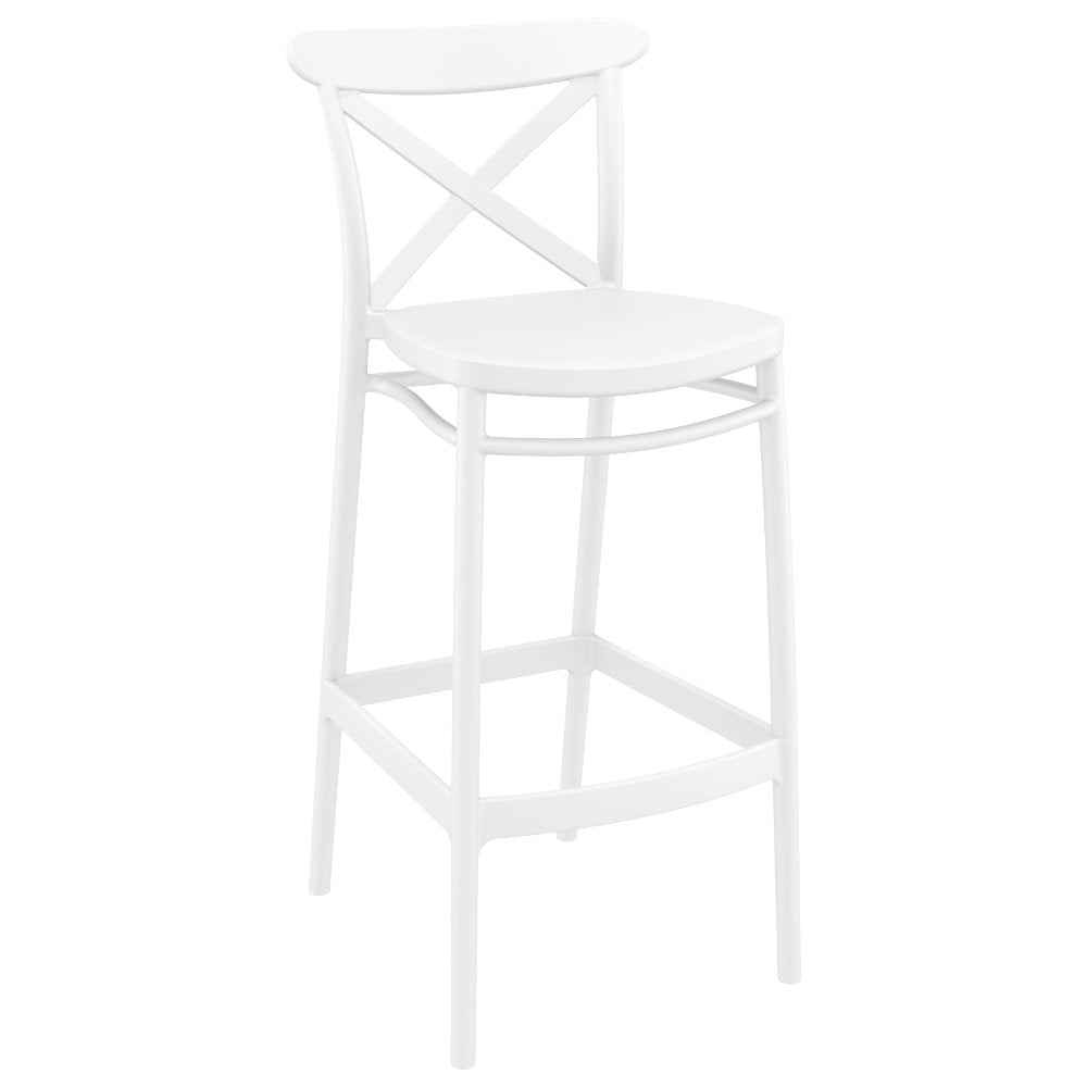 Compamia Vegas Cross 5 pc Bar Set with 39 inch to 55 inch Extendable in Black/Dark Gray/Taupe/White