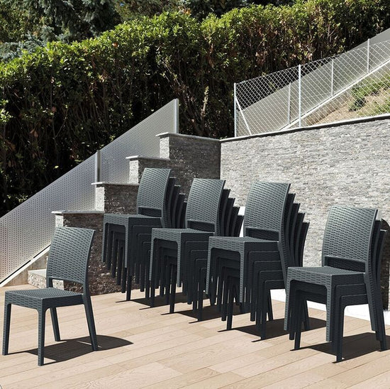 Compamia Florida Resin Wickerlook Dining Chair - Set of Two