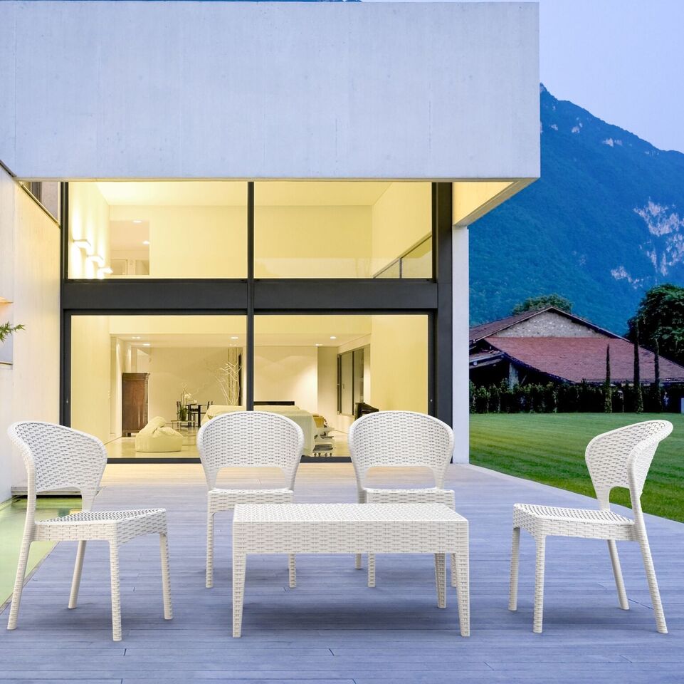 Compamia Daytona Resin Wickerlook Dining Chair - Set of Two
