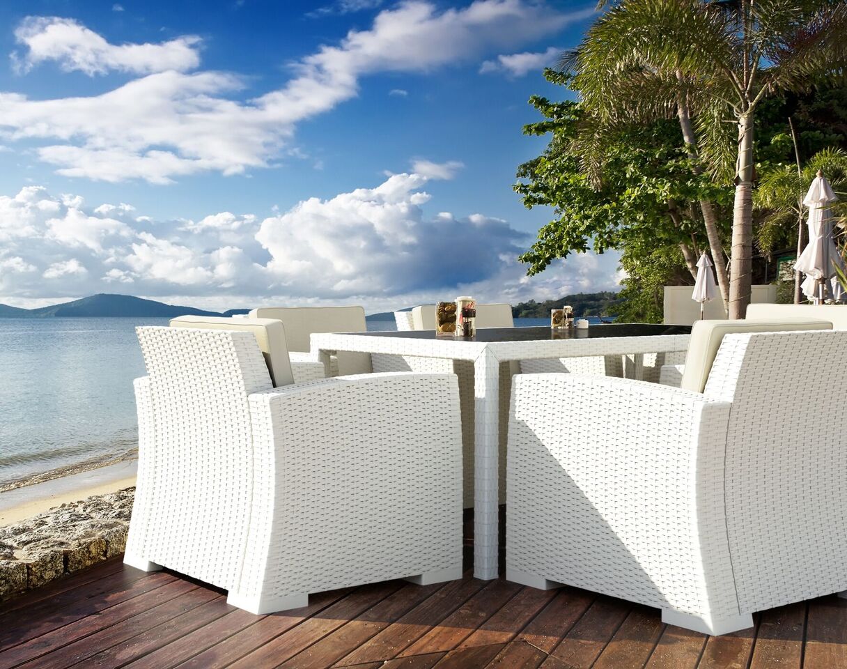 Compamia Monaco Resin Patio Club Chair with Cushion