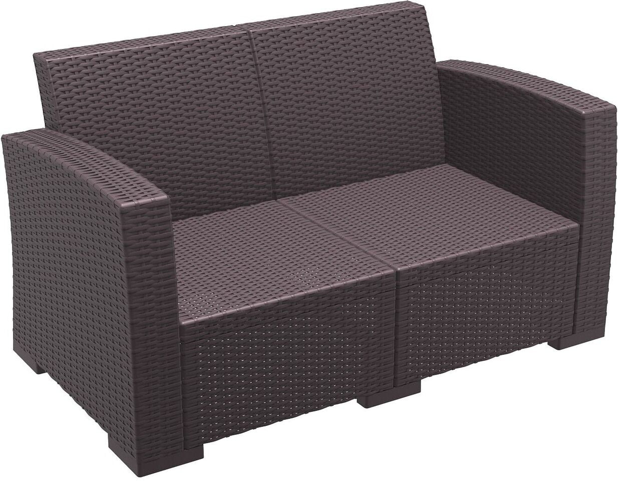 Compamia Monaco Resin Patio Loveseat with Cushion
