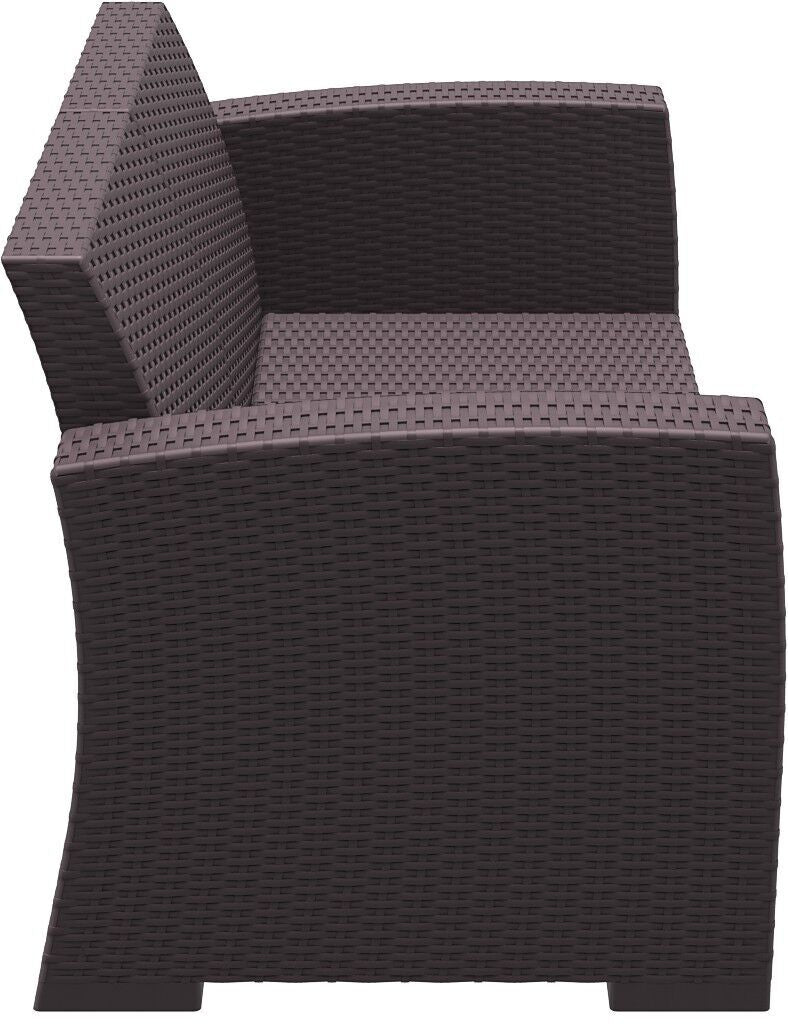 Compamia Monaco Resin Patio Loveseat with Cushion