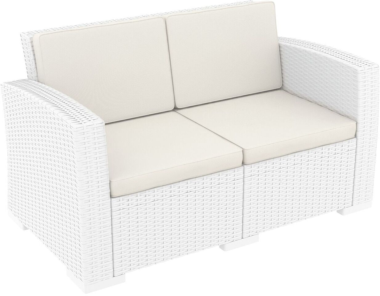 Compamia Monaco Resin Patio Loveseat with Cushion