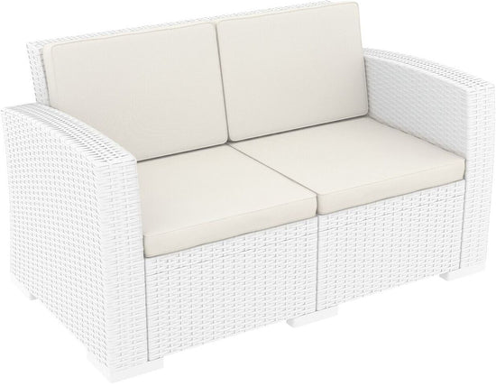 Compamia Monaco Resin Patio Loveseat with Cushion