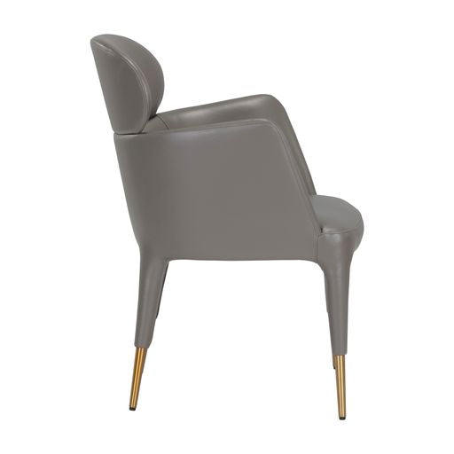 Sunpan Melody Dining Armchair Napa Stone / Napa Taupe
