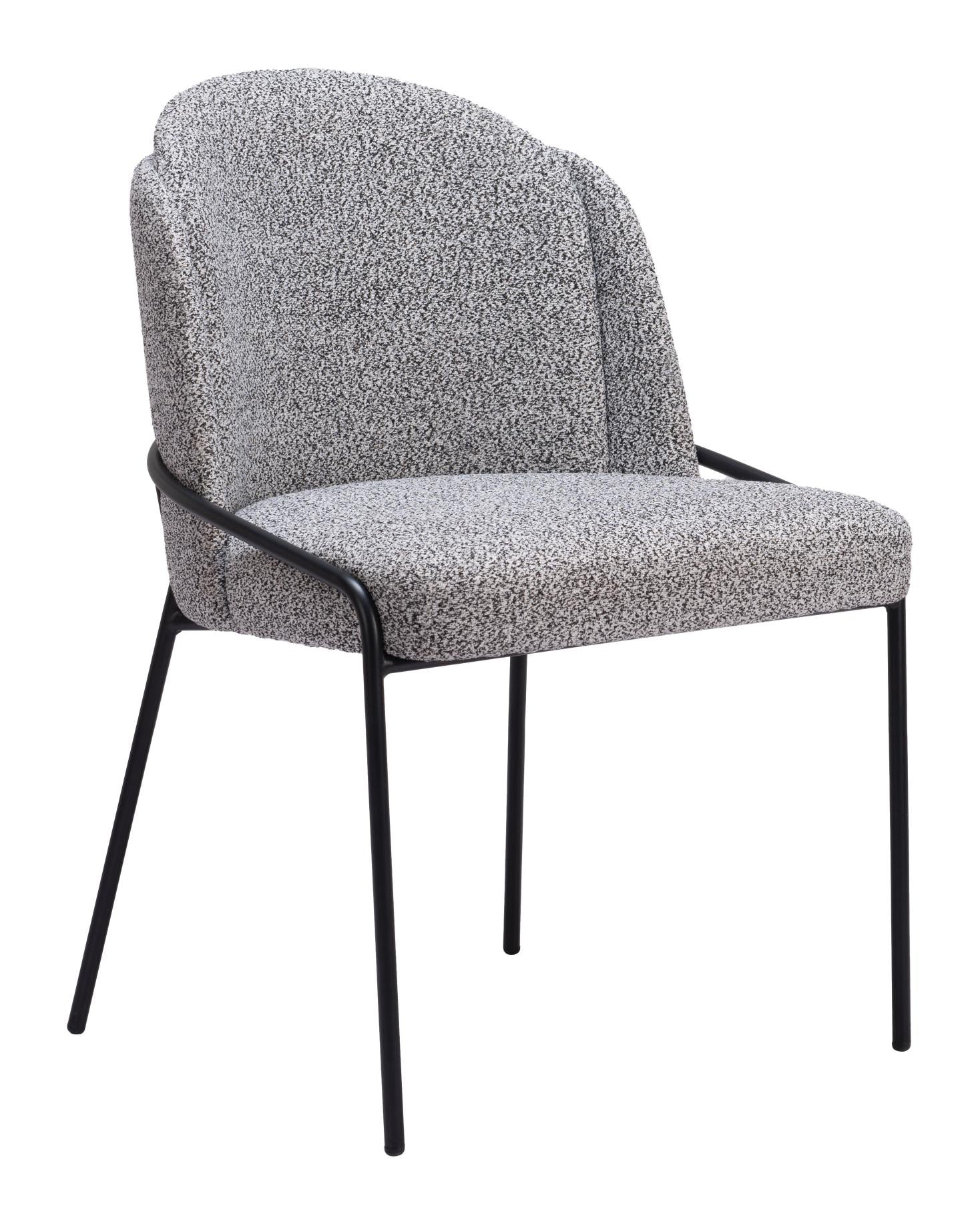 Zuo Modern Jambi Dining Chair Black & White/Ivory