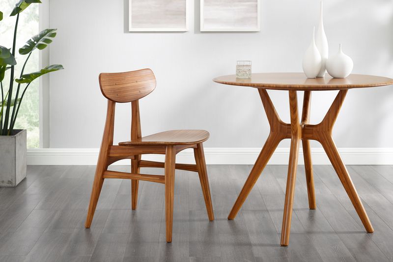 Greenington Sitka 36" Round Dining Table, Amber / Wheat
