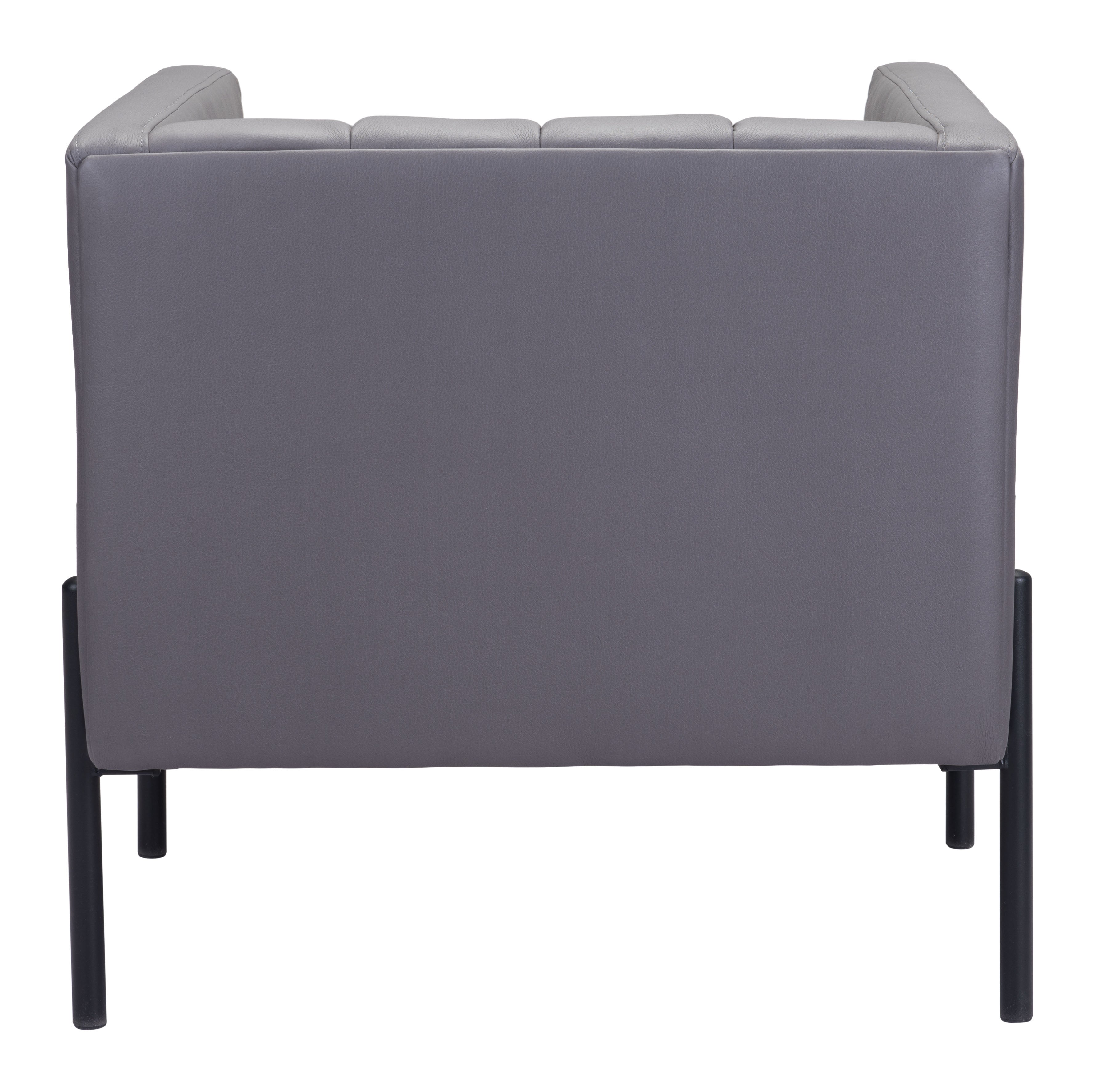 Zuo Modern Jess Accent Chair in Gray