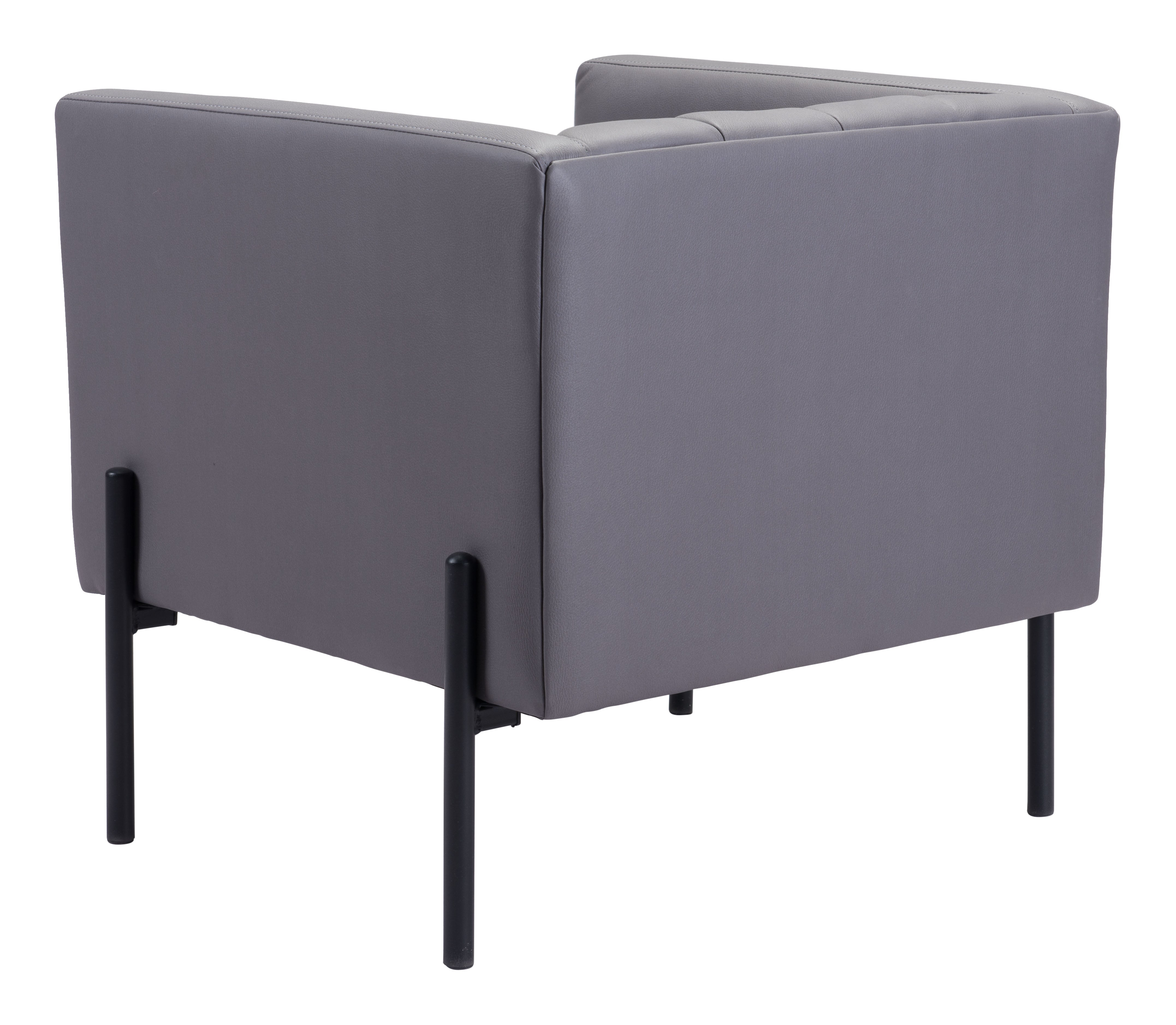 Zuo Modern Jess Accent Chair in Gray