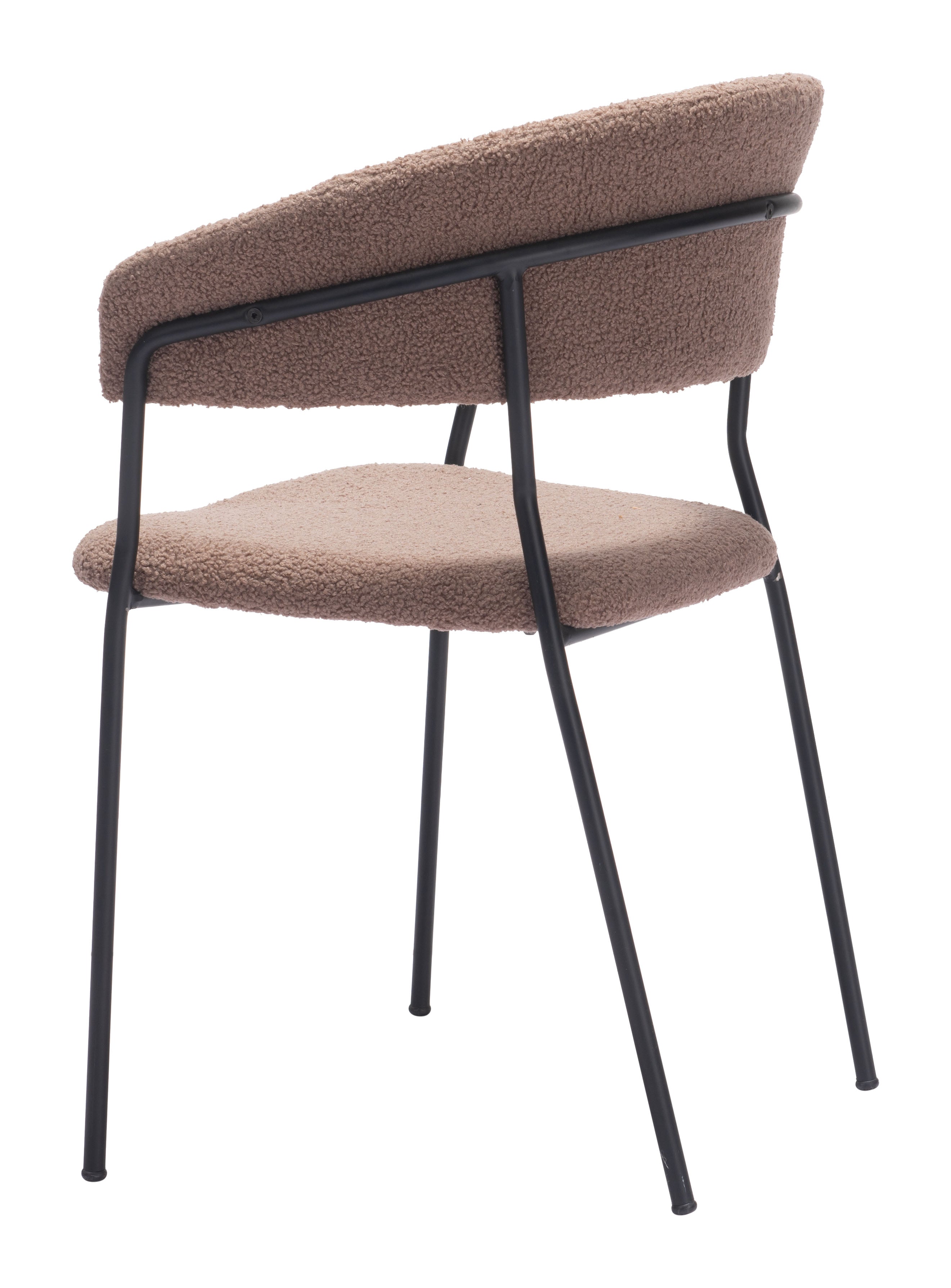 Zuo Modern Josephine Dining Chair in Cream/Brown