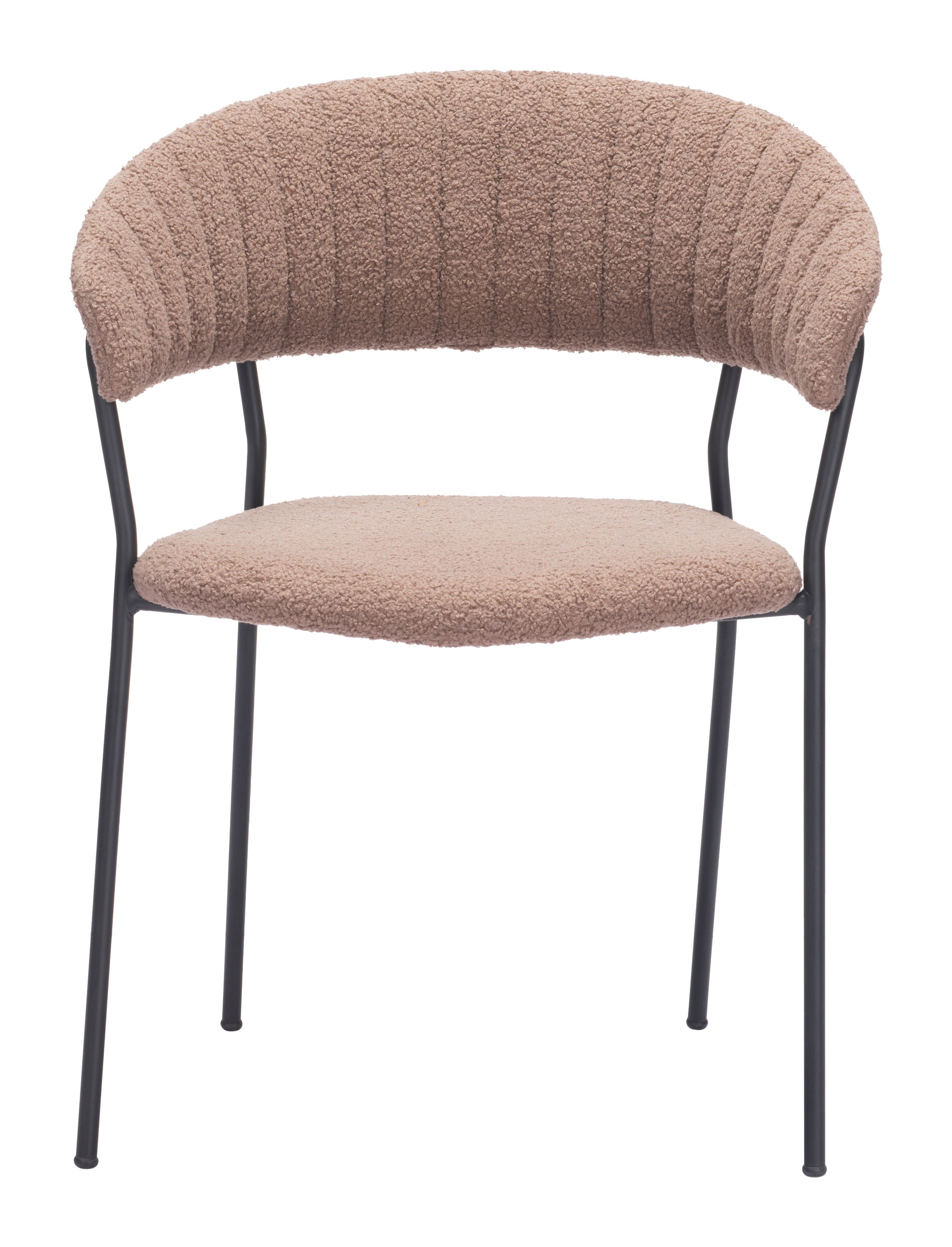 Zuo Modern Josephine Dining Chair in Cream/Brown