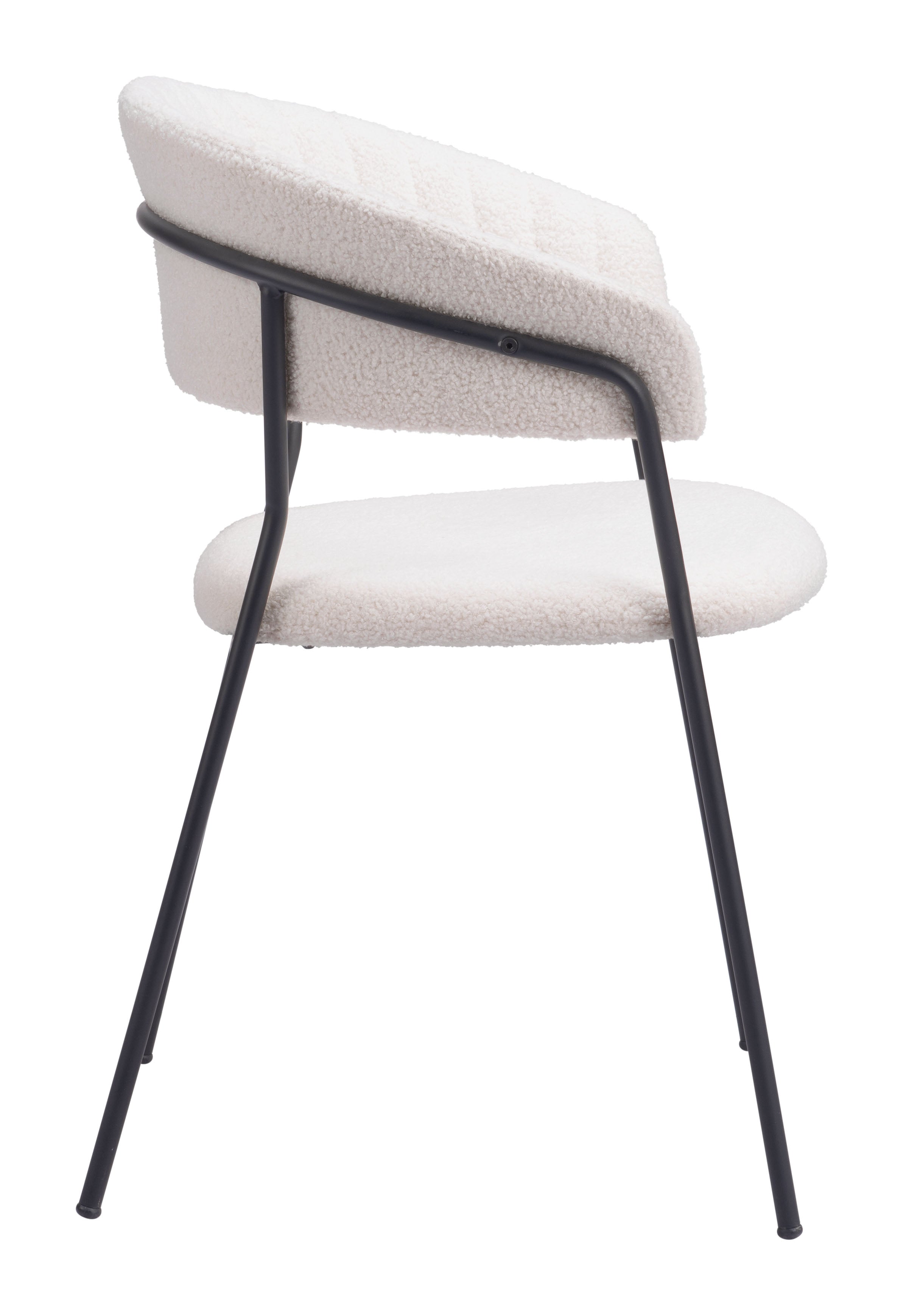 Zuo Modern Josephine Dining Chair in Cream/Brown