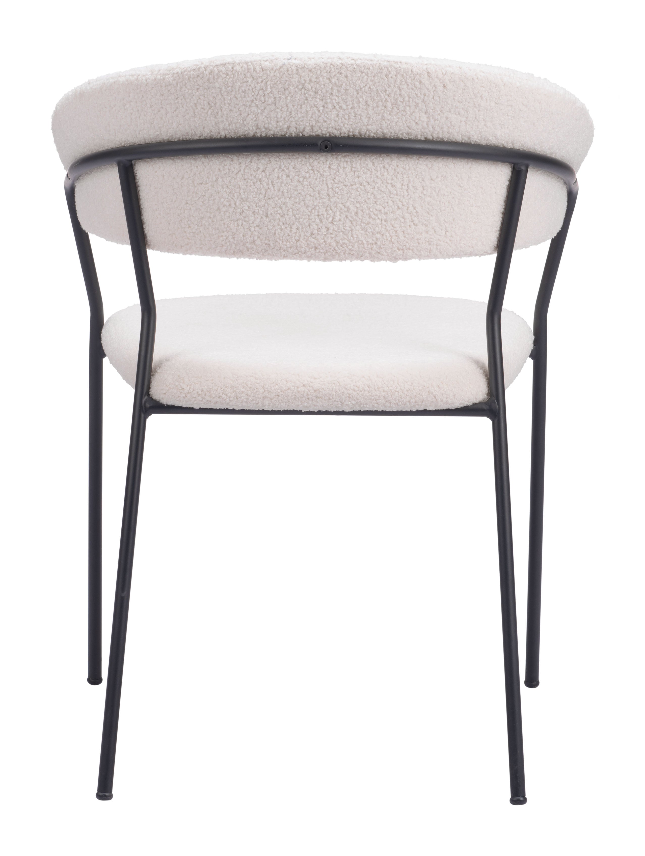 Zuo Modern Josephine Dining Chair in Cream/Brown