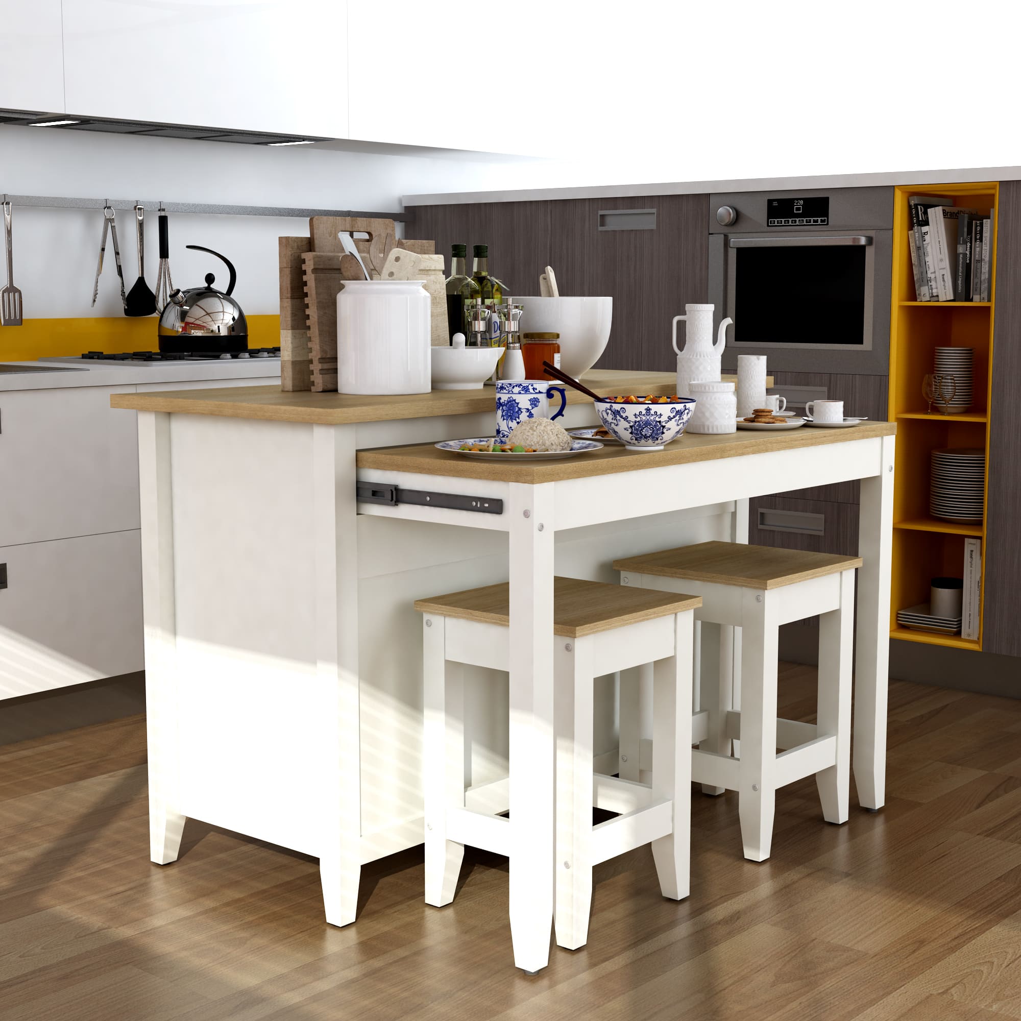 Anderson Teak Delphi 53" Kitchen Island Cabinet