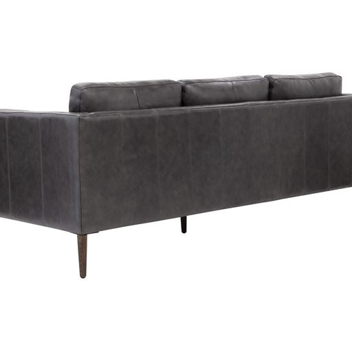 Sunpan Richmond Sofa - Brentwood Charcoal Leather