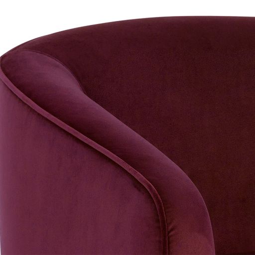 Sunpan Hazel Swivel Lounge Chair in Gold - Belfast Heather Grey / Black Sky / Blush Sky / Burgundy Sky / Deep Green Sky / Navy Blue Sky / Dark-Bronze Gold Sky