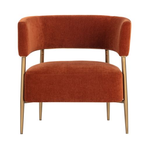 Sunpan Maestro Lounge Chair Danny Navy / Danny Rust / Dove Cream