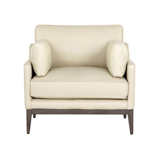 Sunpan Mackenzie Armchair - Astoria Cream Leather