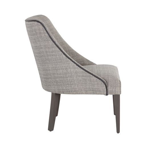 Sunpan Ragona Lounge Chair Grey Oak-Naya Check Black / Light Grey Oak-Naya Check Light Grey