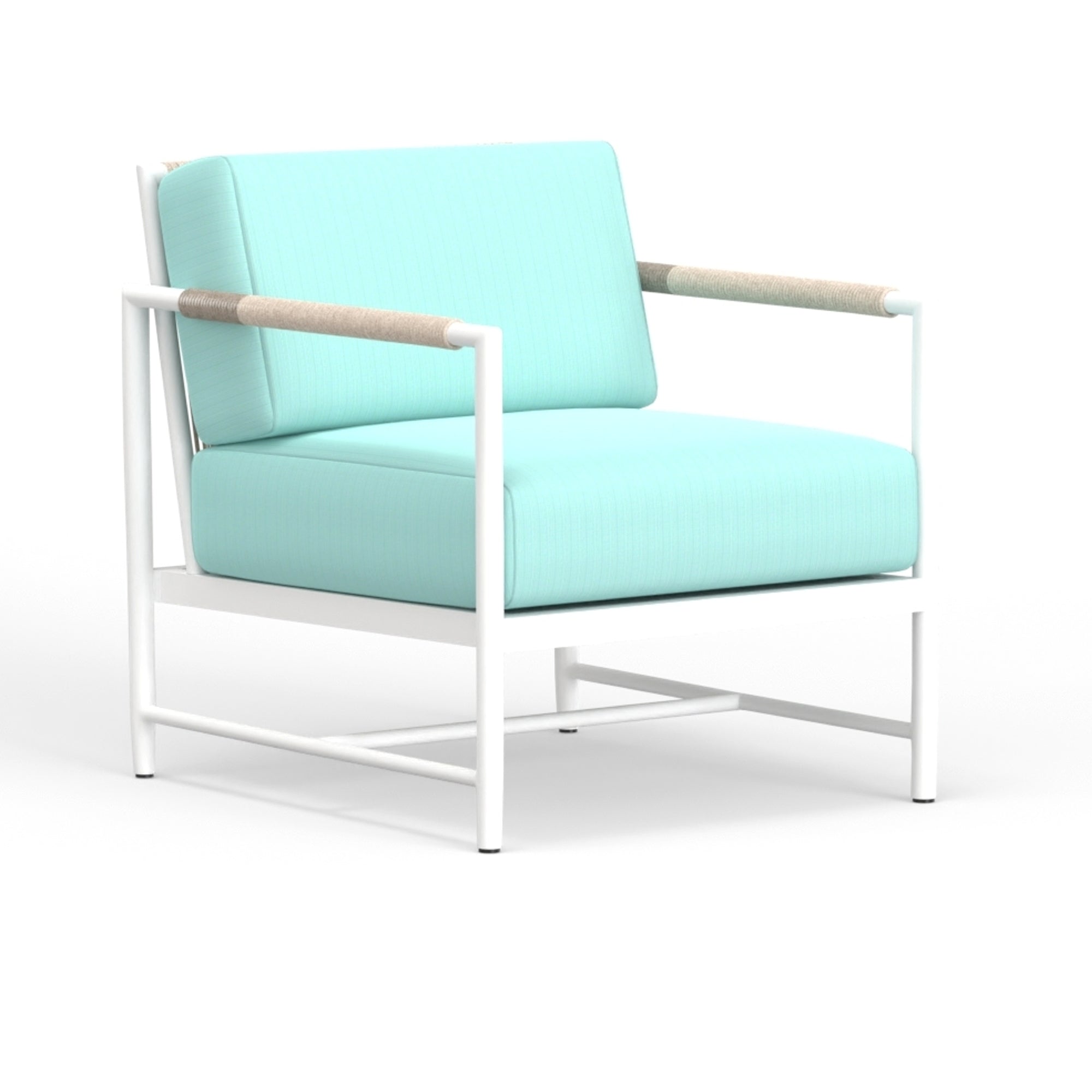 Sunset West Sabbia Club Chair with Echo Ash Cushion