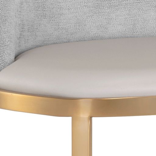 Sunpan Dover Counter Stool in Bravo Portabella-Sparrow Grey / Napa Stone-Polo Club Stone