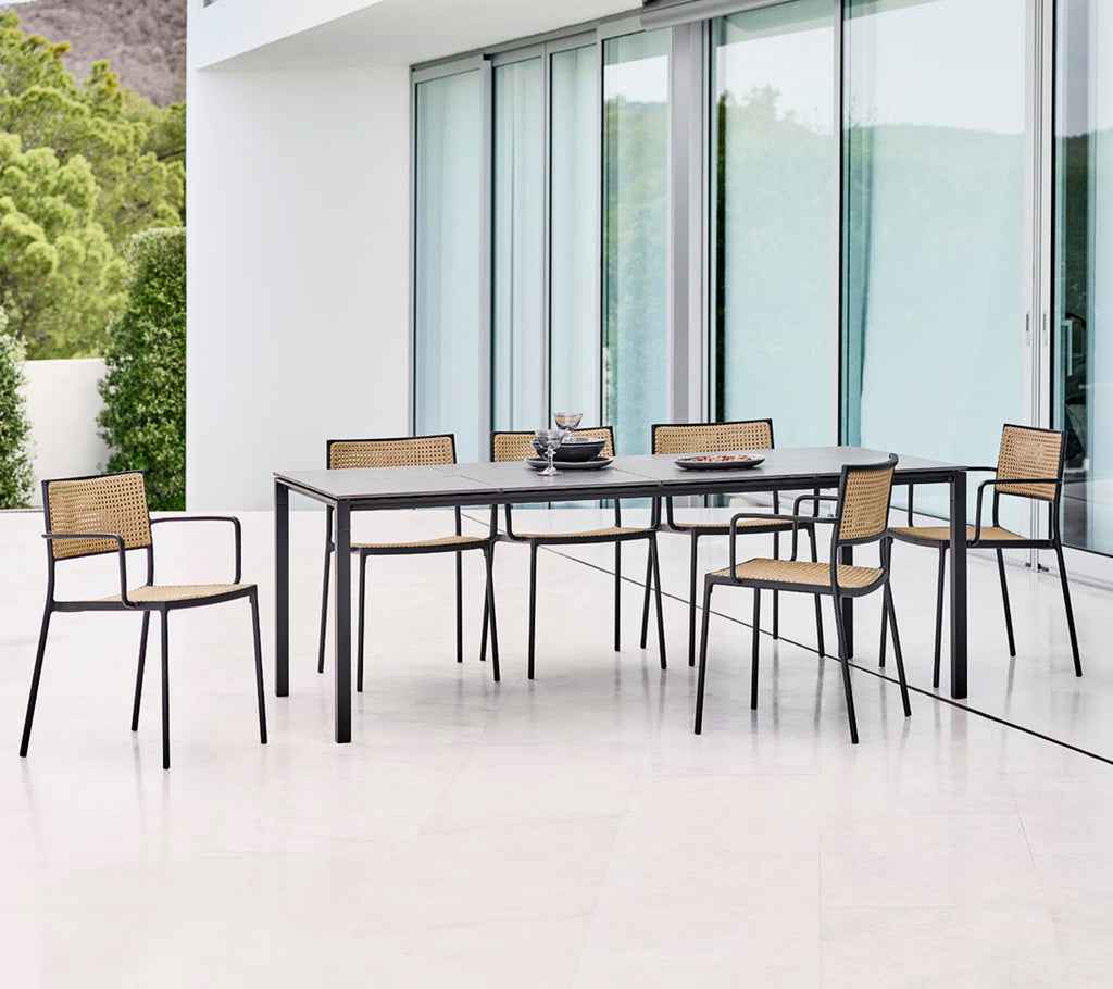 Cane-Line Less Armchair - Stackable with French Weave