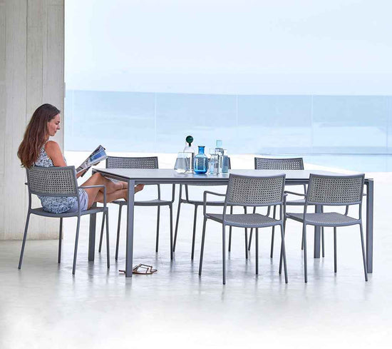 Cane-Line Less Armchair - Stackable with French Weave