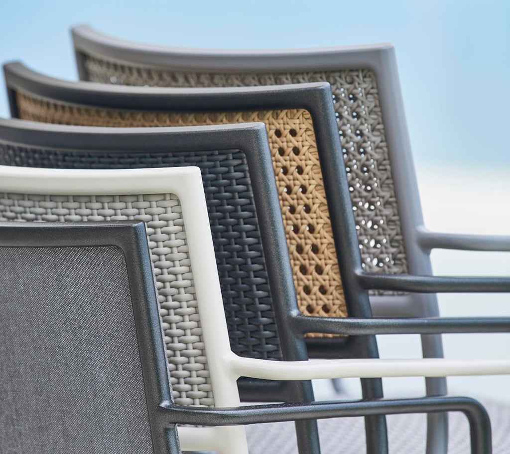 Cane-Line Less Armchair - Stackable with French Weave