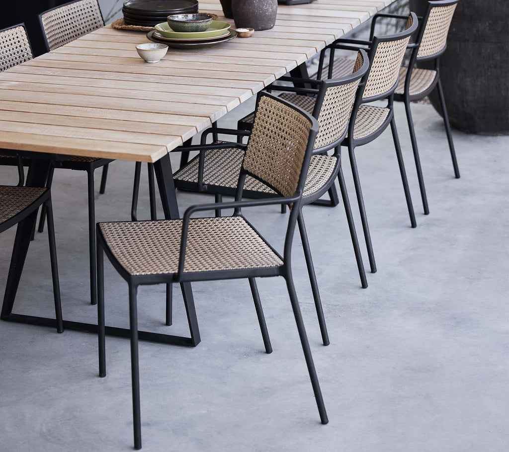 Cane-Line Less Armchair - Stackable with French Weave