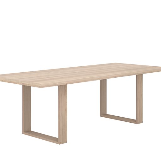 Sunpan Thanus Dining Table 94.5'' Brown Oak / Light Oak