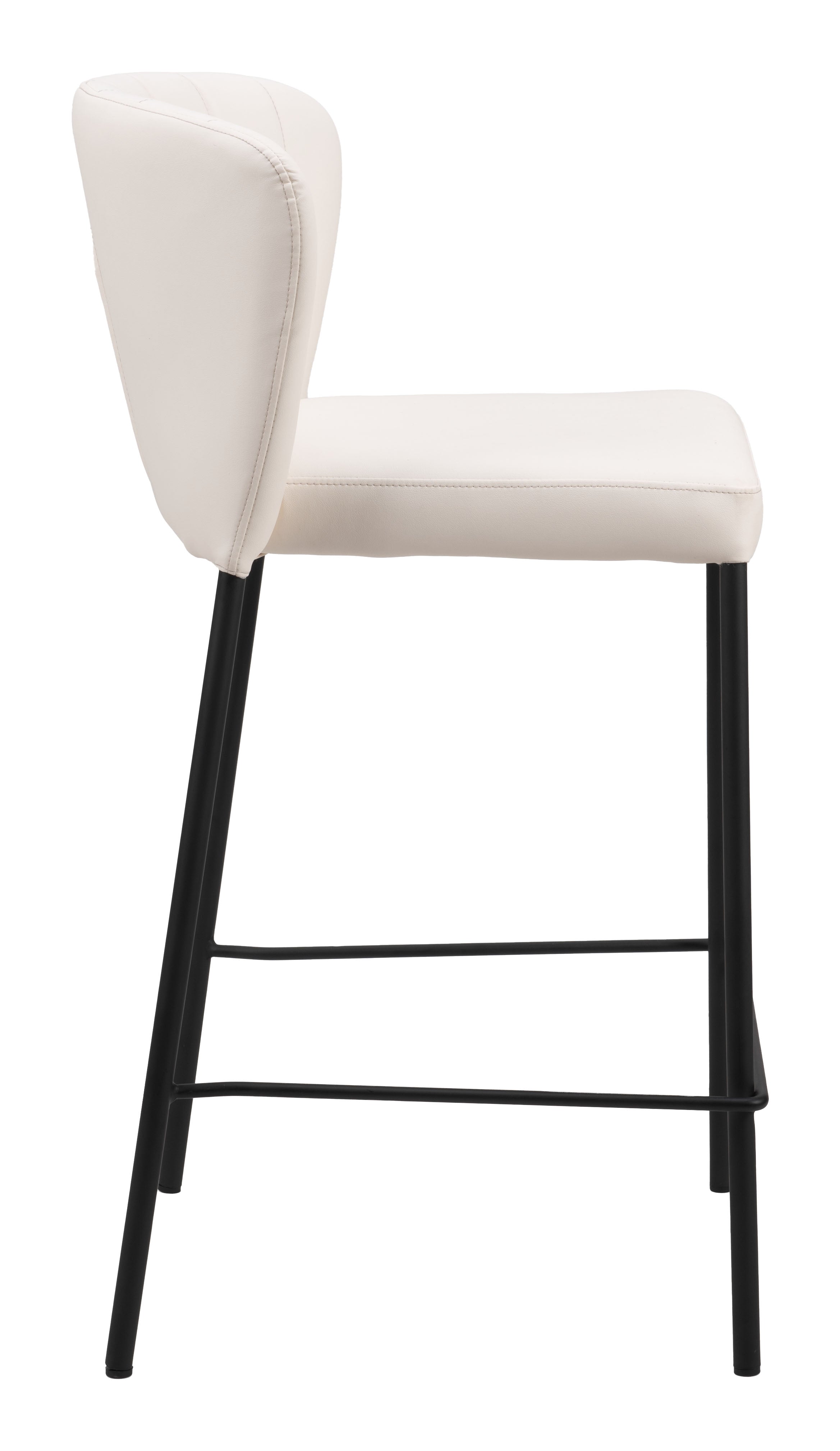Zuo Modern Linz Counter Stool in Cream/Gray