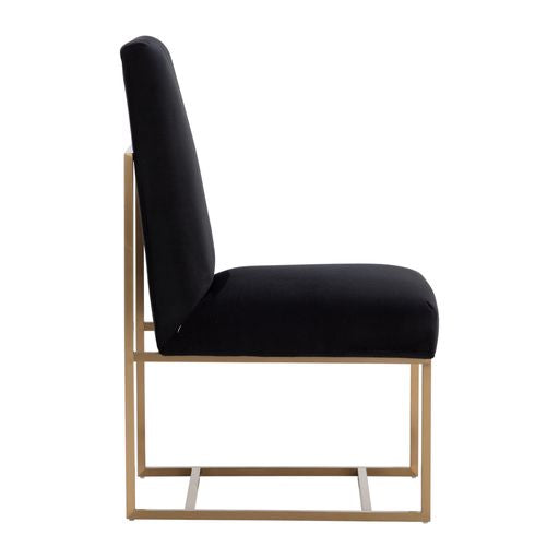 Sunpan Joyce Dining Chair in Casablanca Stratus / Cube Black