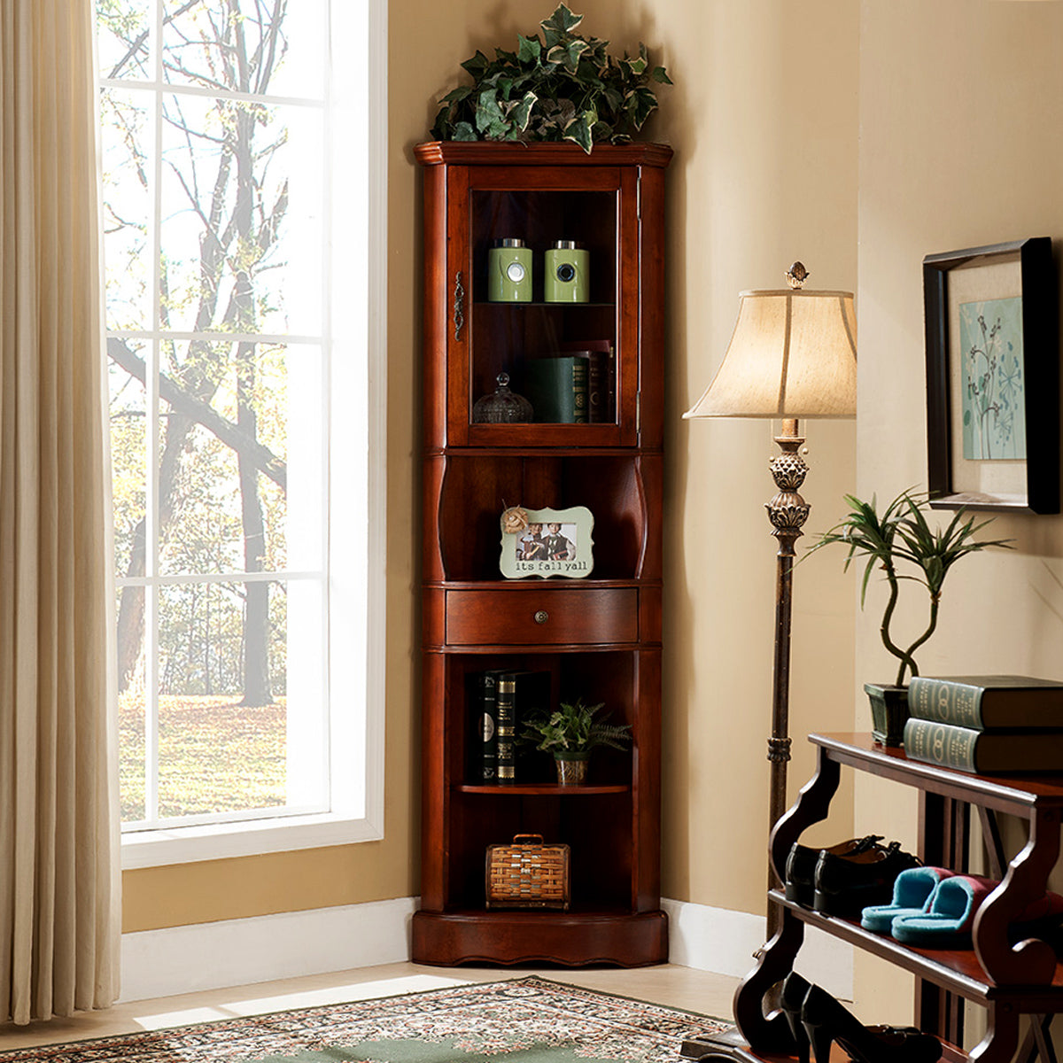 All Things Cedar Corner Curio Cabinet
