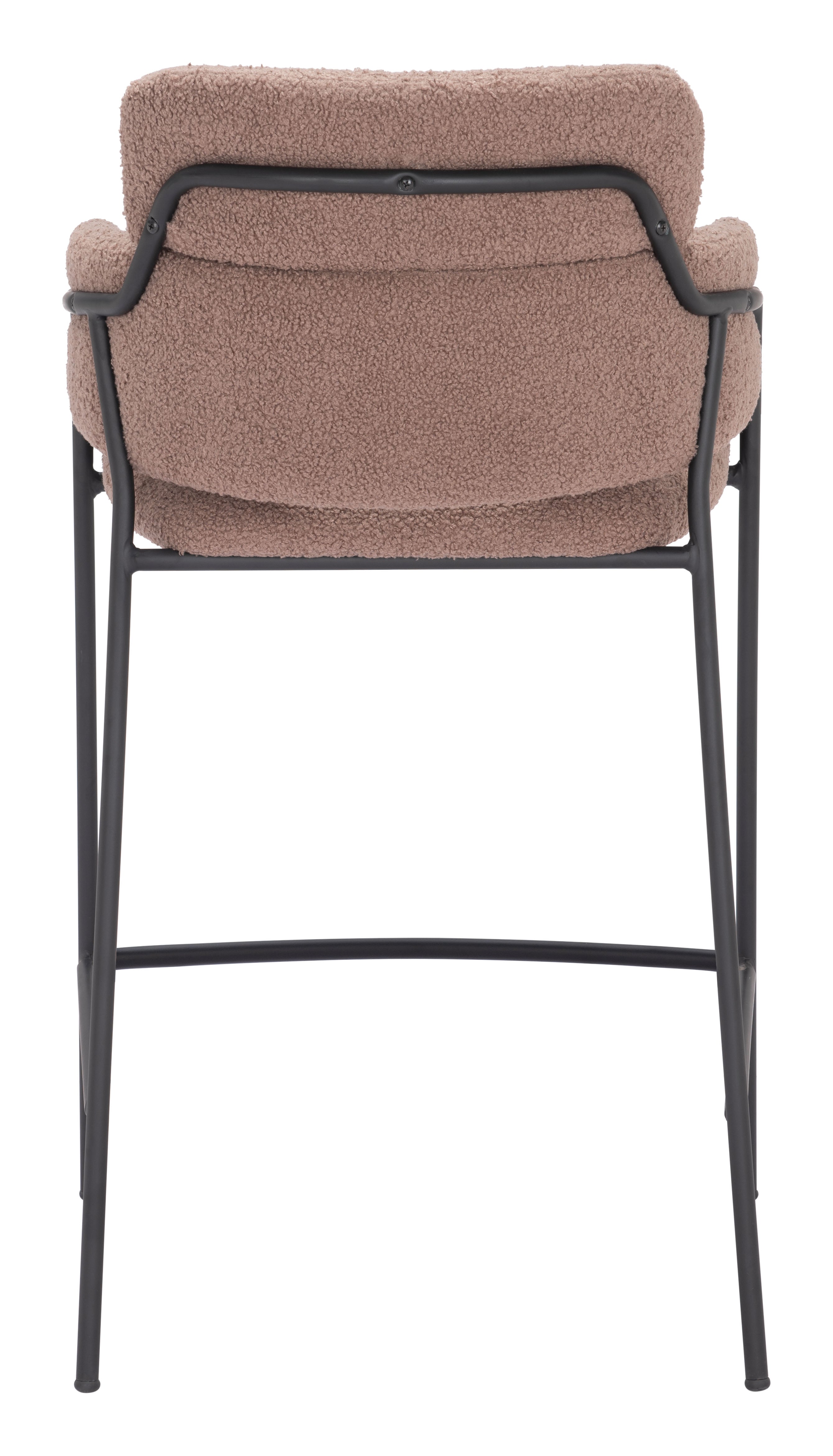 Zuo Modern Marcel Counter Stool in Cream/Brown