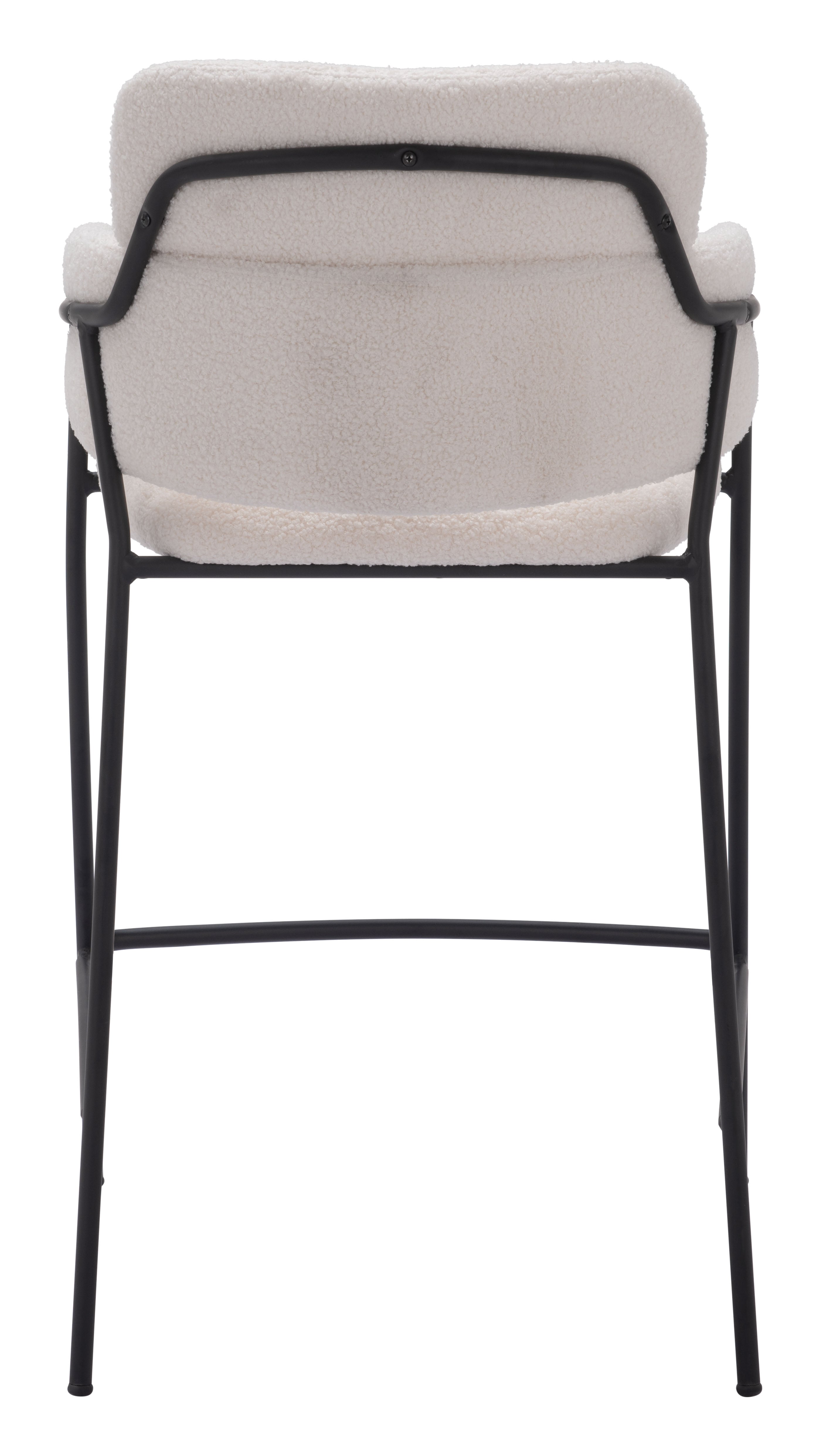 Zuo Modern Marcel Counter Stool in Cream/Brown