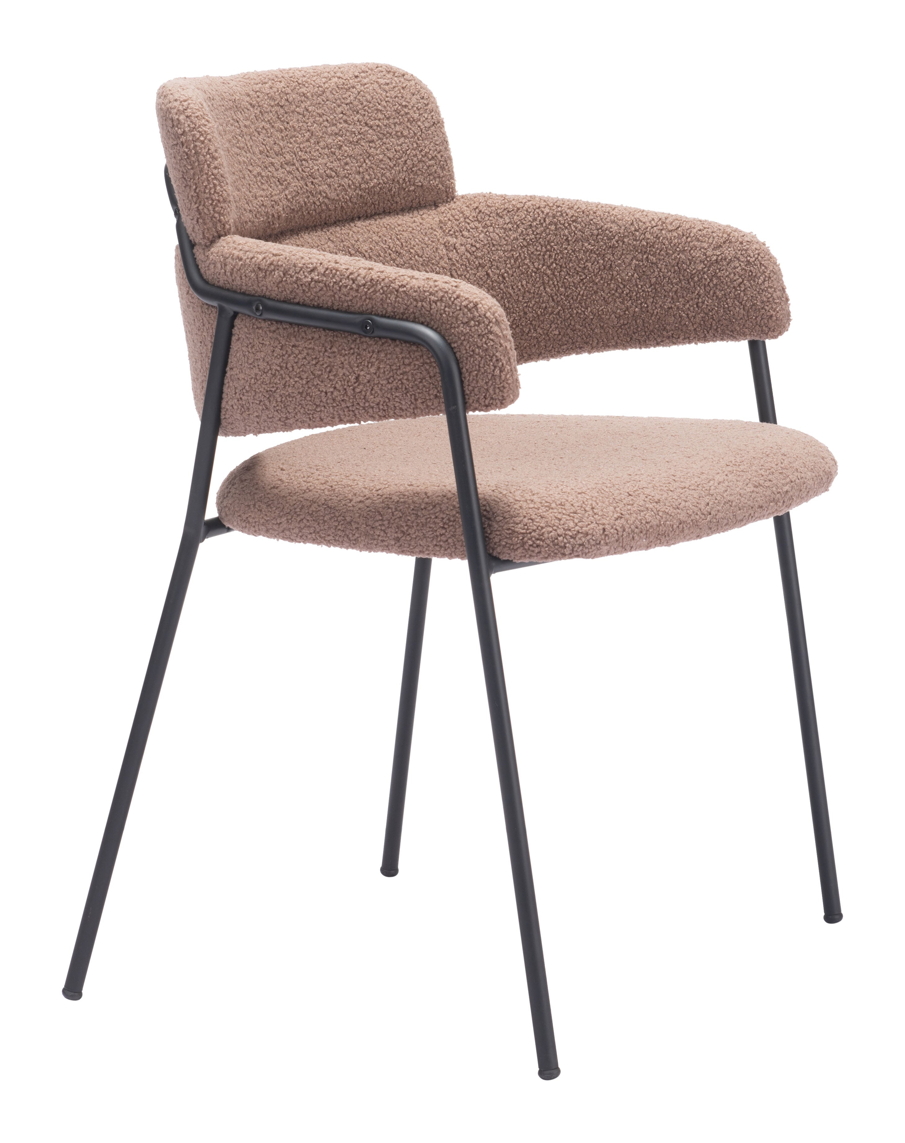 Zuo Modern Marcel Dining Chair in Cream/Brown