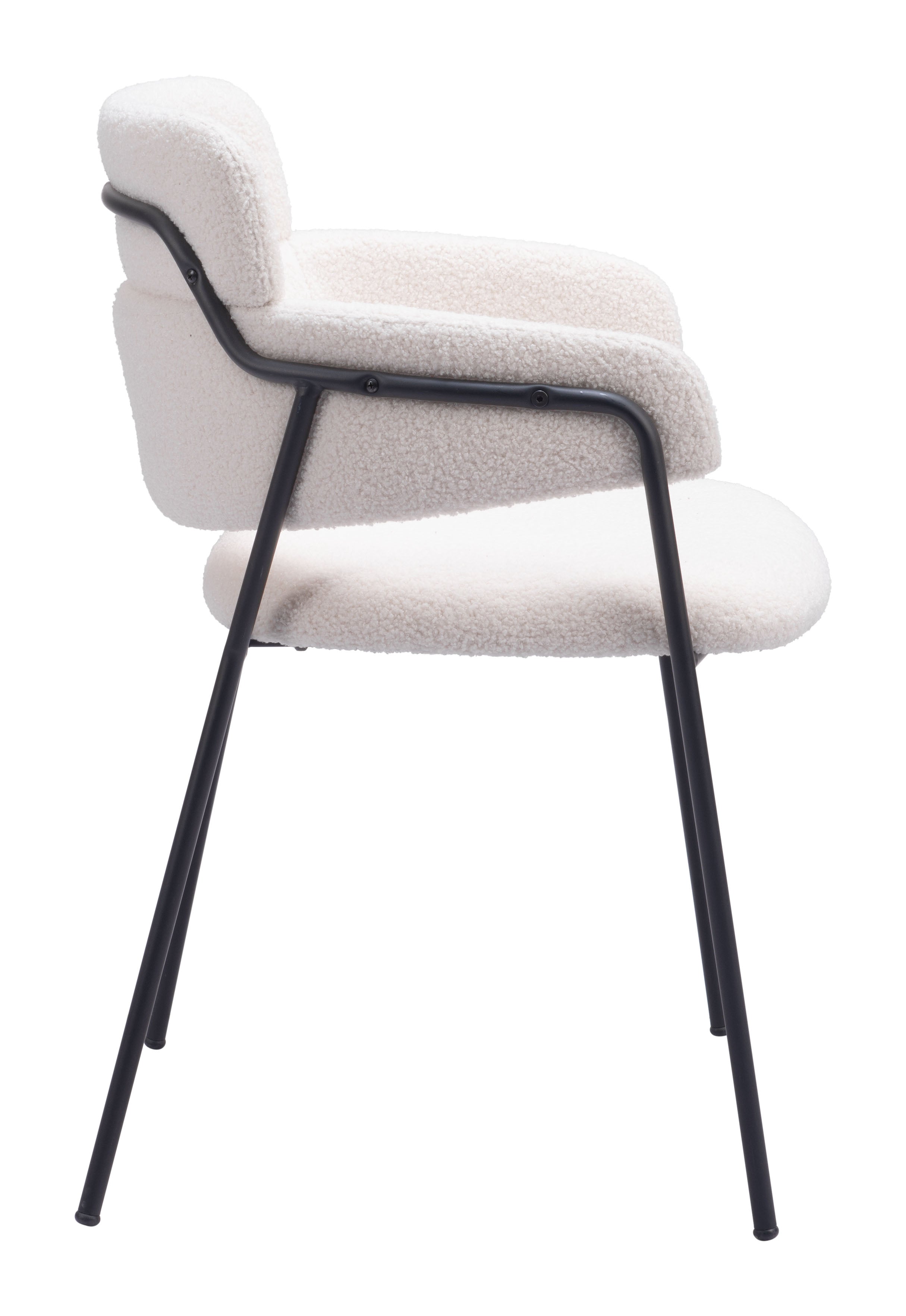 Zuo Modern Marcel Dining Chair in Cream/Brown