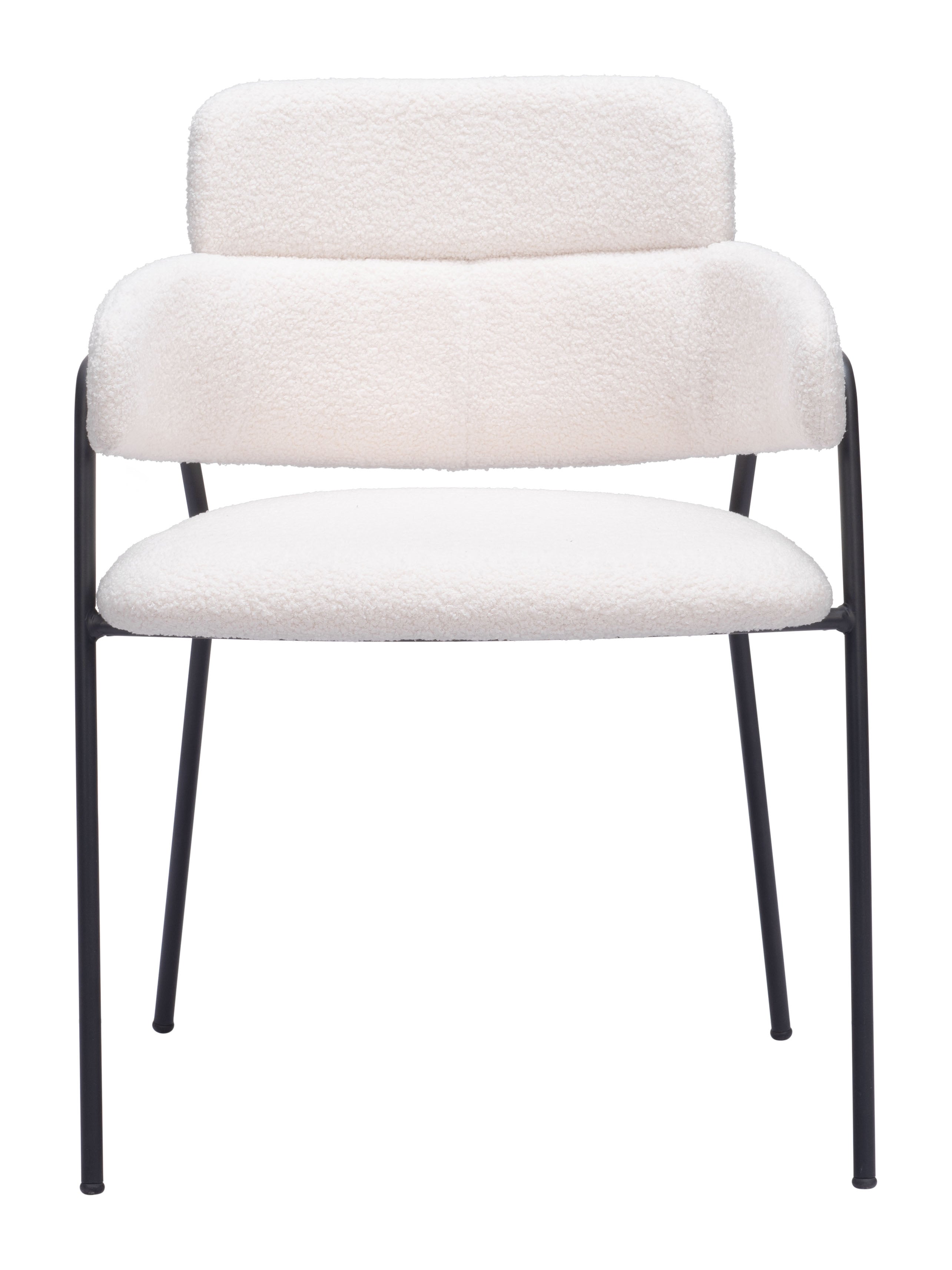 Zuo Modern Marcel Dining Chair in Cream/Brown