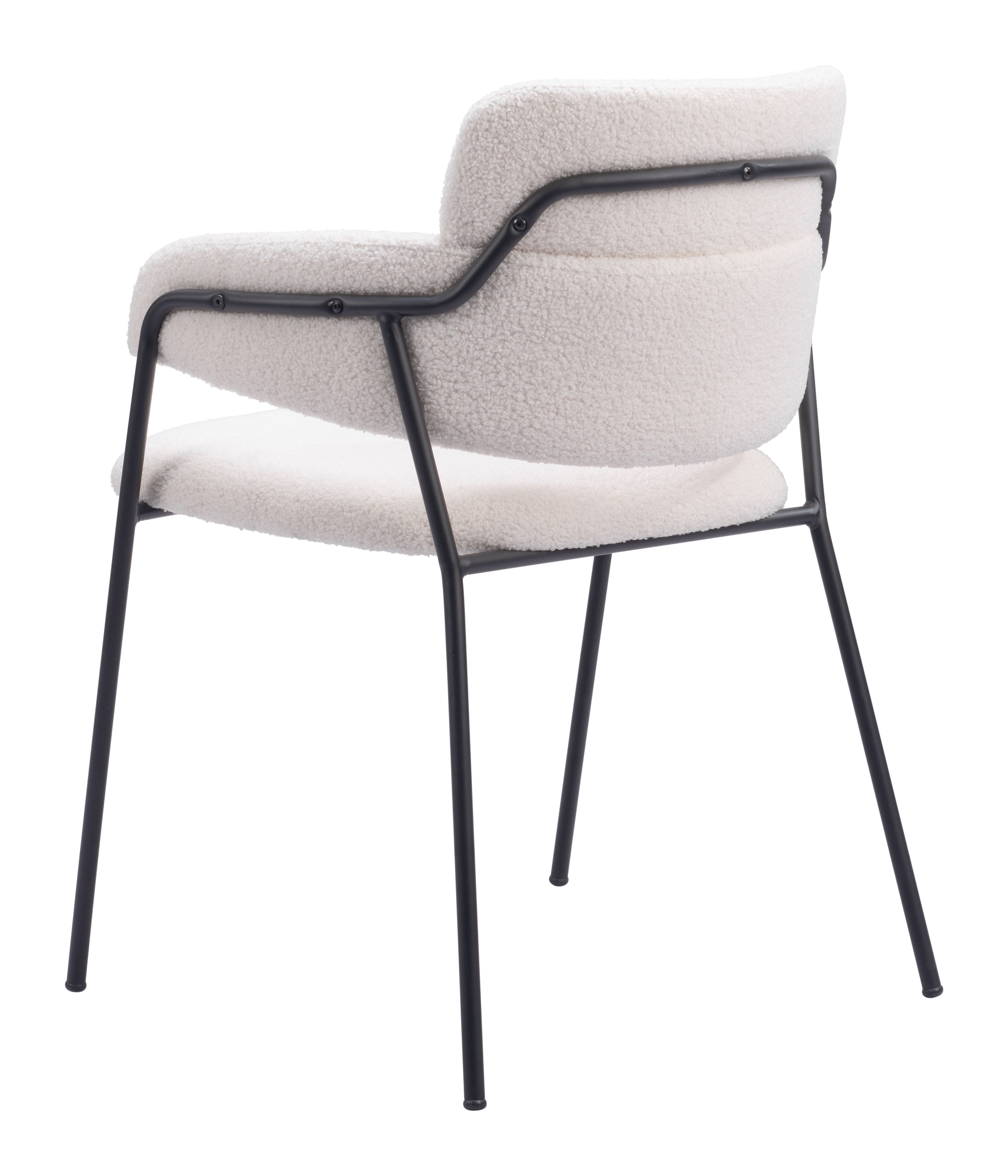 Zuo Modern Marcel Dining Chair in Cream/Brown