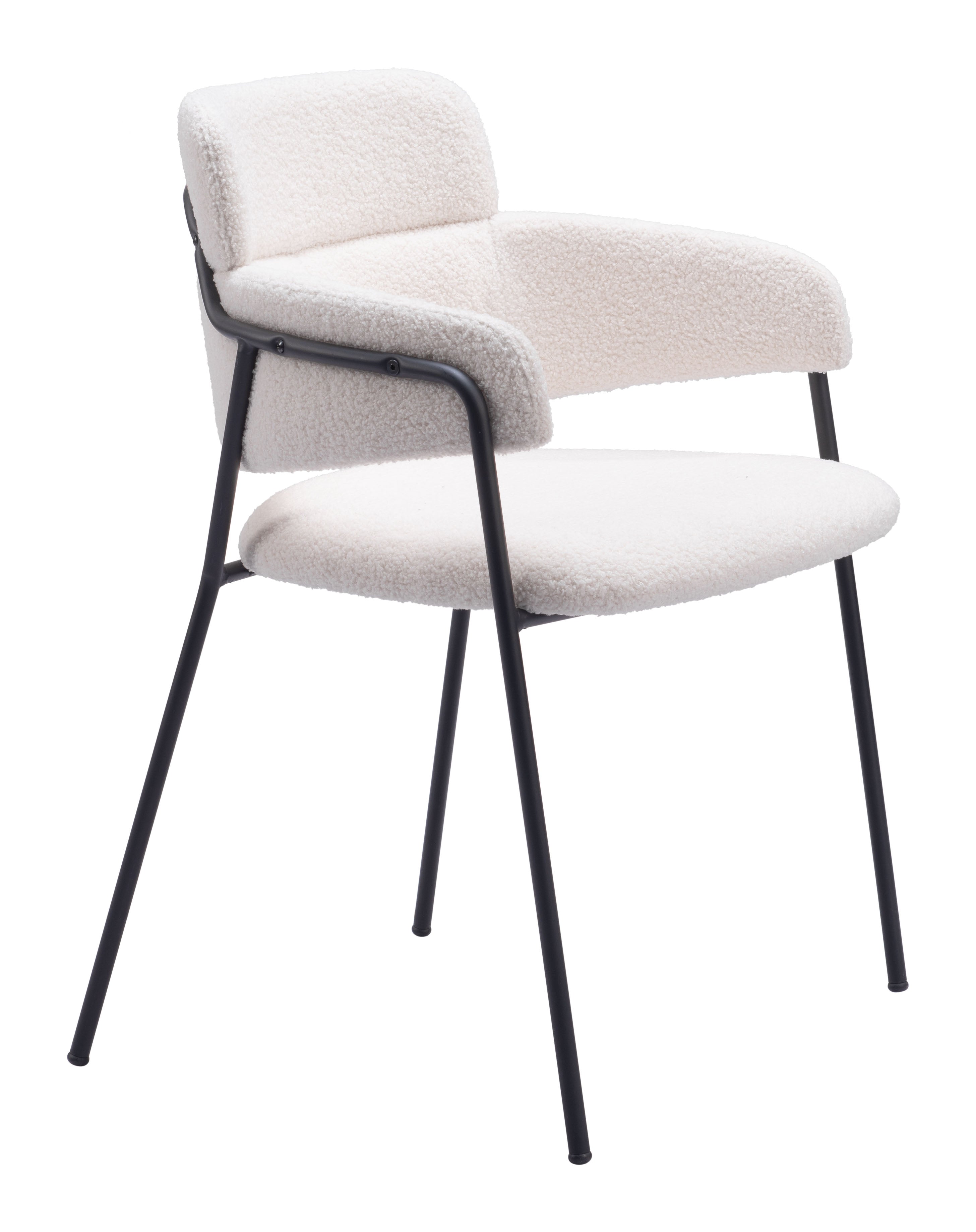 Zuo Modern Marcel Dining Chair in Cream/Brown