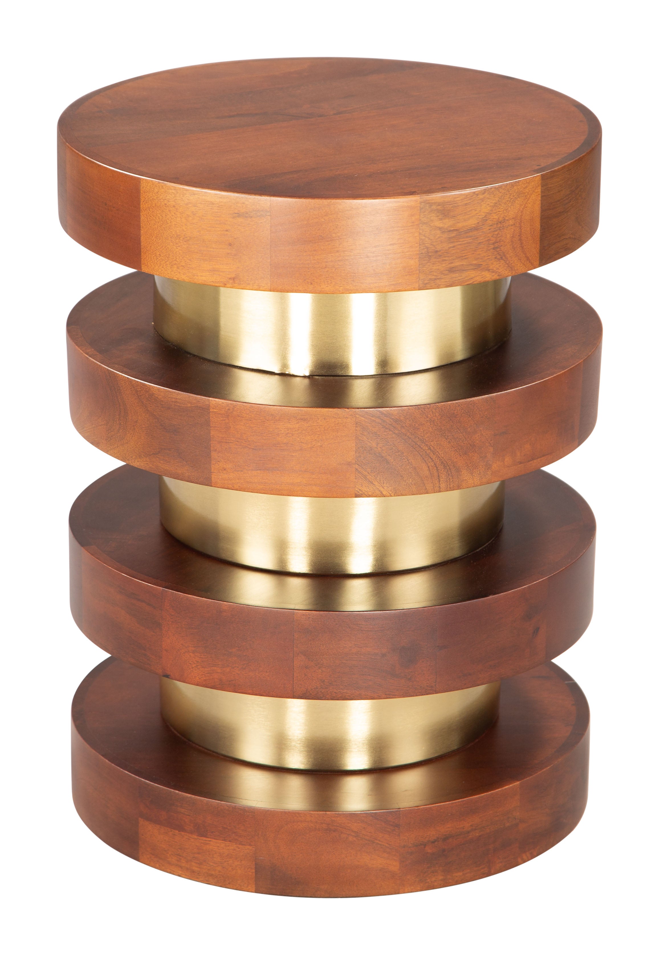 Zuo Modern Marigot Side Table in Walnut