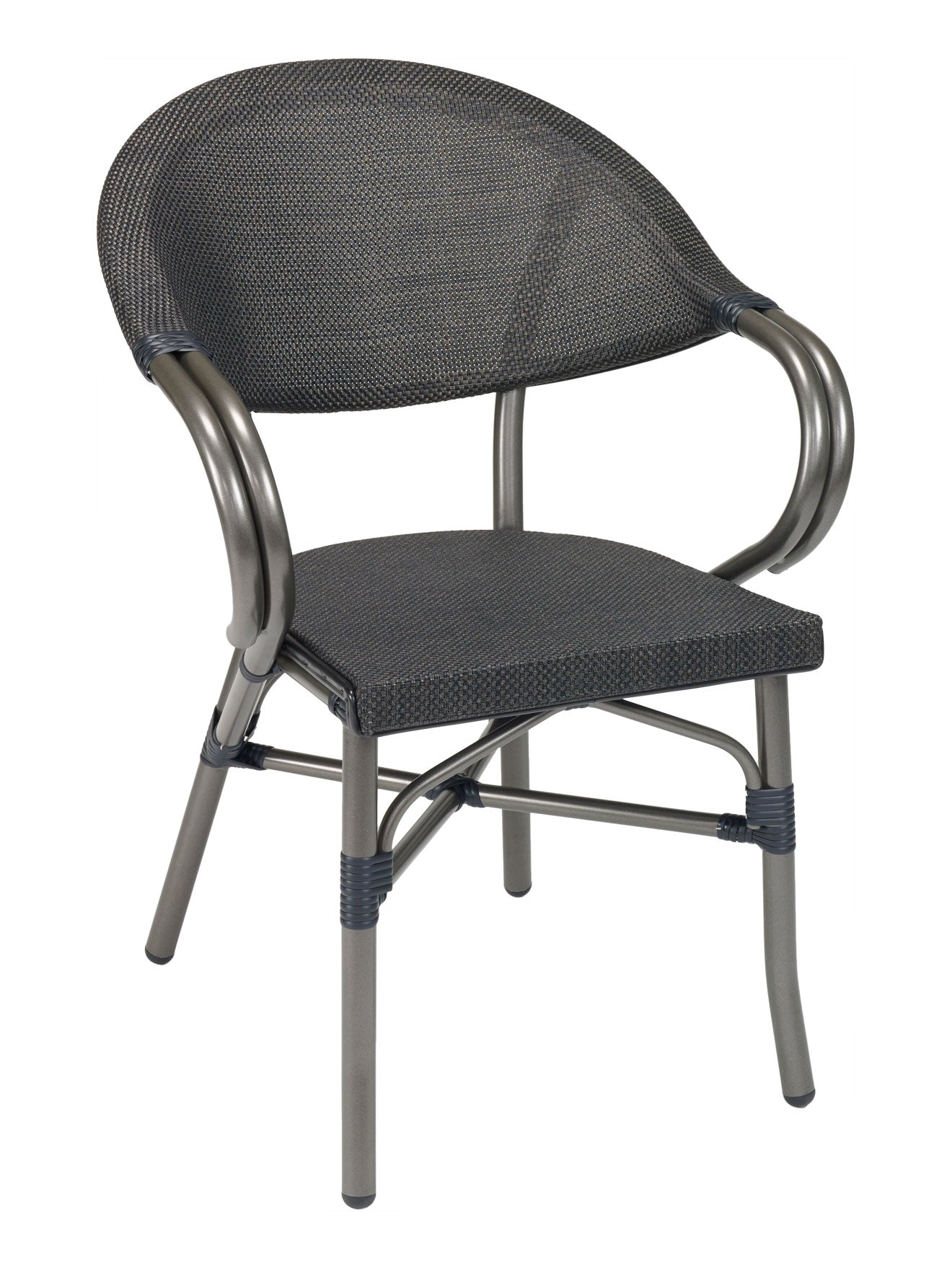 Florida Seating Powder Coated Aluminum Frame Arm Chair with Textilene Seat and Back - METRO A